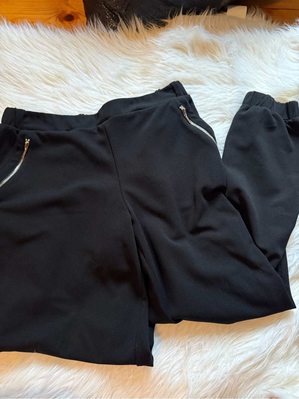 Maurices Jogger Dress Pants with Silver Zipper Detail